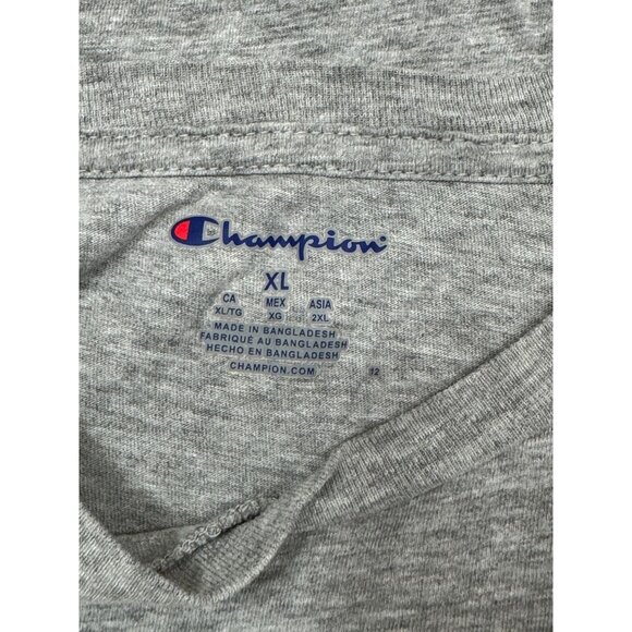 Champion Creighton Bluejays Crop Top Gray Tee Womens XL College Logo Shirt - Picture 11 of 12